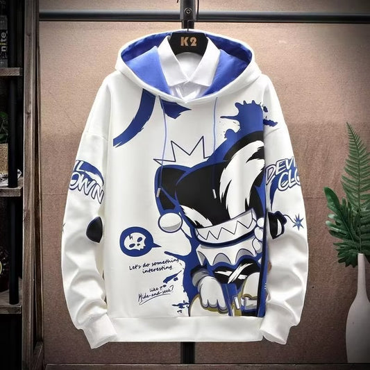 Anime Fleece-gefüttertes verdicktes Kapuzen-Sweatshirt